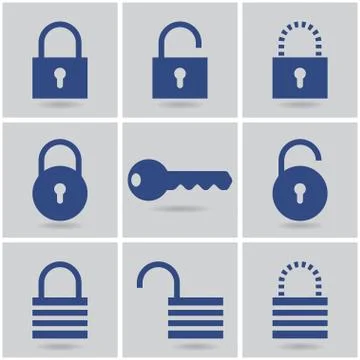 Padlocks Stock Illustration