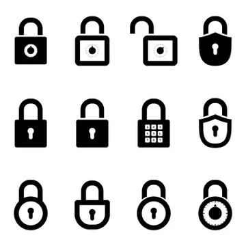 Padlocks Stock Illustration