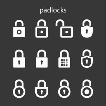 Padlocks Illustrazione stock
