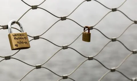 Padlocks of Love Stock Photos