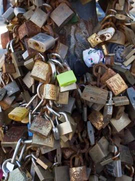 Padlocks Foto stock