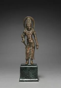 Padmapani, 700s-800s. Java, Pagan, Sailendra Period, 8th-9th Century. Coppe.. Fotos Stock