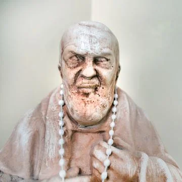 Padre Pio statue Stock Photos