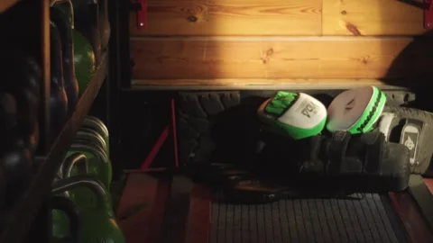 Pads and Gloves 스톡 동영상 246962390