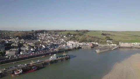 Padstow, Cornwall 4K Drone Footage Stock Footage 172617353