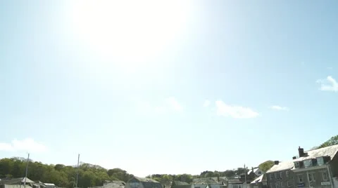 Padstow harbour tilts Stock Footage 21448975