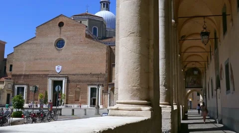 Padua - The Cathedral - Motion view Stock Footage 65199217