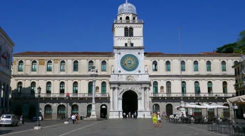 Padua - Clock Tower - Motion view Stock Footage 65190492