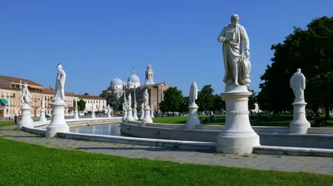 Padua - Prato della Valle - Accelerated Stock Footage 65204872