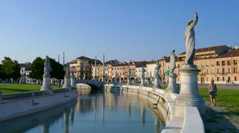 Padua - Prato della Valle  -Motion view Stock Footage 65234795