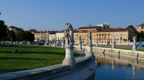 Padua - Prato della Valle - Motion view Stock Footage 65234804