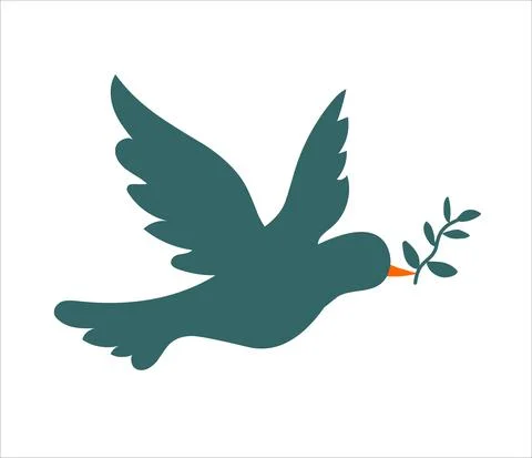 Paece dove isolated Stock Illustration
