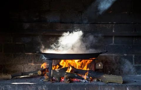 Paella and light Foto stock