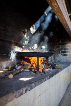 Paella and light Foto stock