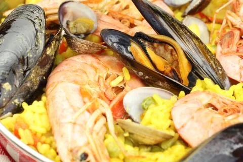 Paella closeup Stock Photos