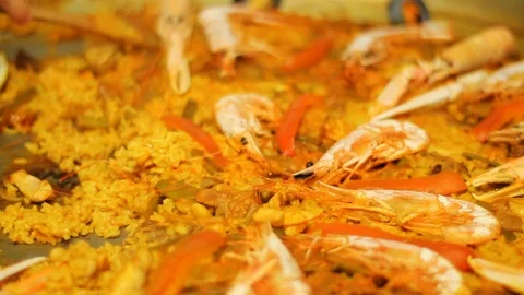 Paella Stock Footage 124340910