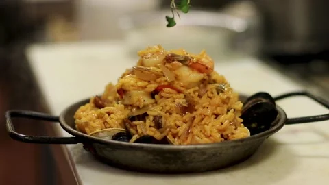 Paella Stock Footage 143612422