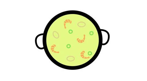 Paella Icon. Stock Illustration