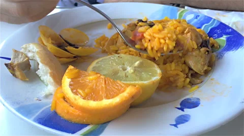 Paella in restaurant Video stock 50607273