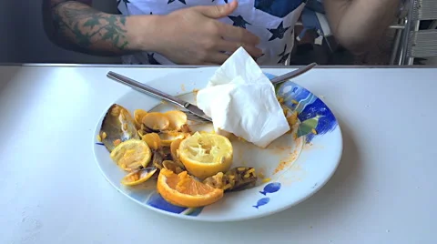 Paella in restaurant Stock-Footage 50619897