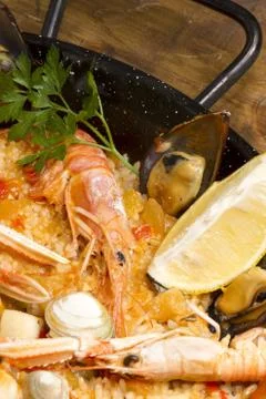 Paella rice Stock Photos