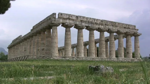 Paestrum Temple of Hera Stock Footage 692162