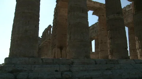 Paestum Columns Video stock 791953