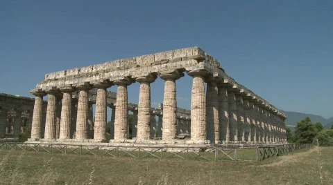 Paestum Diric Temples 3 Stock-Footage 791942