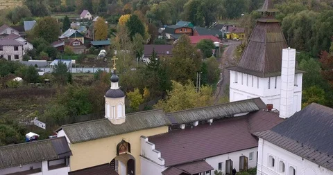 Pafnutyev Borovsky monastery Stock Footage 97565701