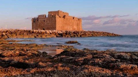 Pafos evening Stockbeeldmateriaal 73024363