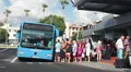 pafosbus 0790 HDMain bus station Kato in Paphos city, Cyprus. Passenger bus. HD Footage