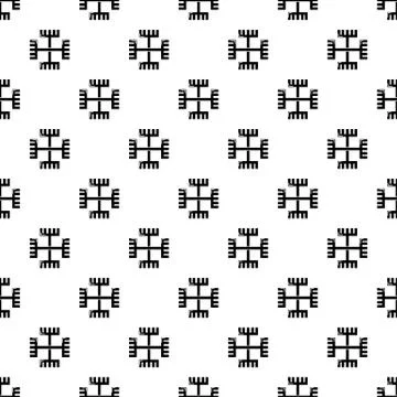 Pagan ancient symbol pattern seamless Stock Illustration