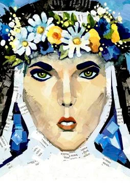 Pagan nun Stock Illustration