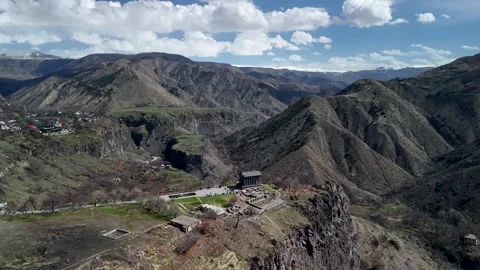Pagan Temple of Garni, Temple of Garni, Temple, Mountains, Armenia Video stock 306280588