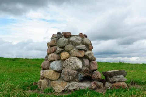 The pagan temple at hill top Stock Photos