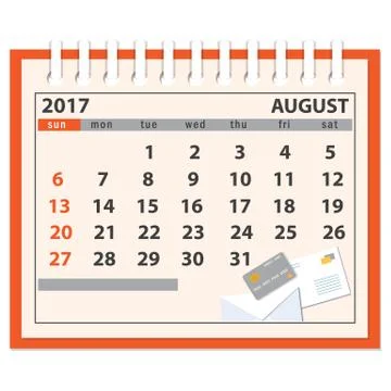 Page of august 2017 Stock Illustration