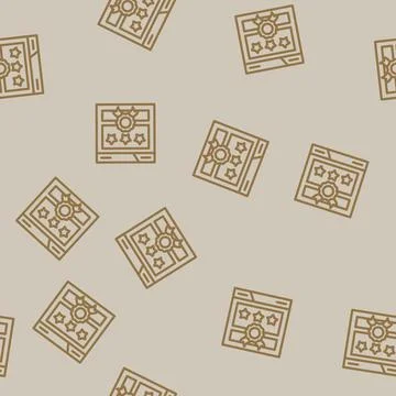 Page authority seo line vector seamless pattern Stock Illustration