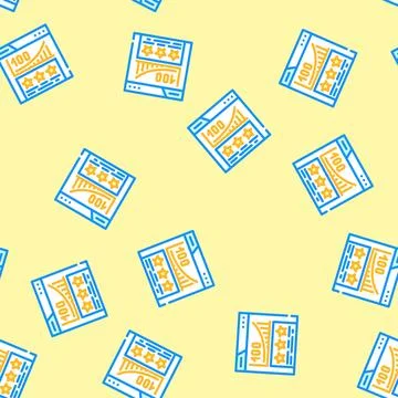 Page authority seo vector seamless pattern Illustrazione stock