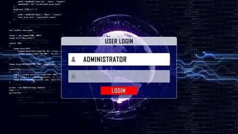 PAGE BLOCKED with Alpha Matte, Animation, Background, Loop Stock-Footage 156261187