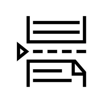 Page Break Document Icon Stock Illustration