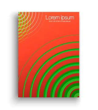 Page with circle pattern Stock Illustration