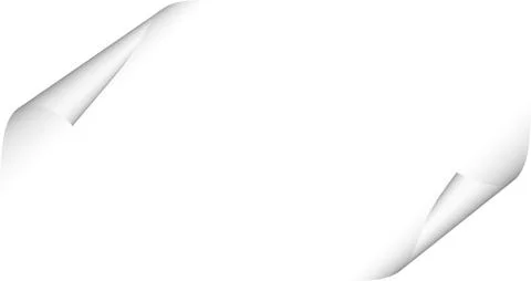 Page curl on blank sheet of paper Stock Illustration