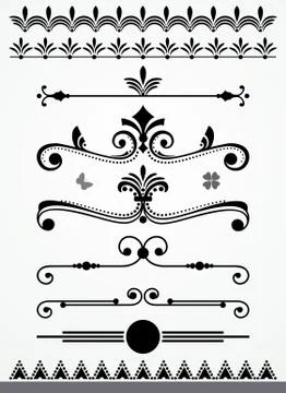 Page Decoration Elements Stock Illustration