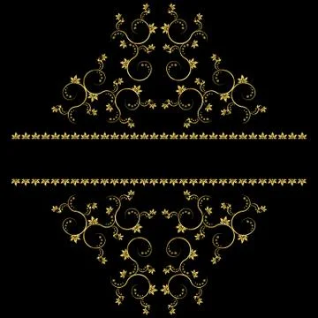 Page decoration elements or monograms. Can be used for designing books, cards Illustrazione stock