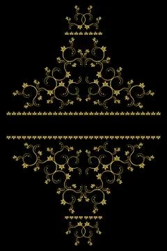 Page decoration elements or monograms. Can be used for designing books, cards Stock Illustration