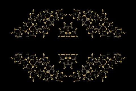 Page decoration elements or monograms. Can be used for designing books, cards Stock Illustration