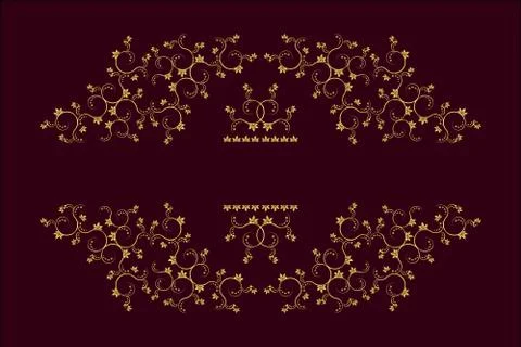 Page decoration elements or monograms. Can be used for designing books, cards Stock Illustration