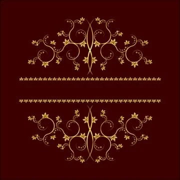 Page decoration elements or monograms. Can be used for designing books, cards Stock Illustration