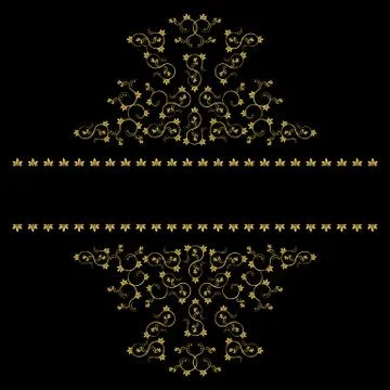 Page decoration elements or monograms. Can be used for designing books, cards Stock Illustration