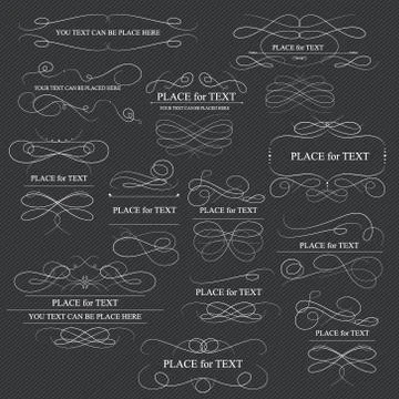 Page decoration. Illustrazione stock